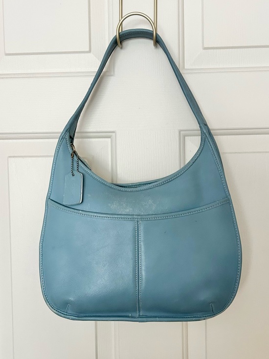 Coach Handbags - Glacier blue Vintage Coach Ergo Pocket Zip Bag 9033